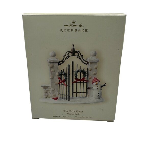 Hallmark Keepsake The Park Gates Winter Park Christmas Ornament - Picture 3 of 9